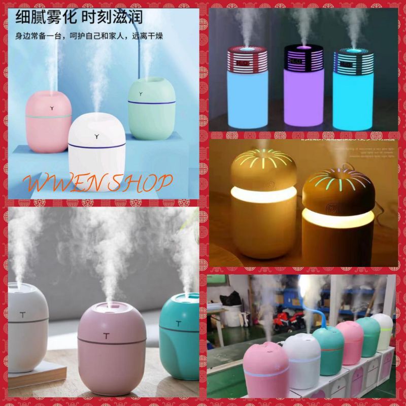 Diffuser Humidifier Air Aromaterapi For Car Mobil Ruangan Aromatherapy Purifier Esential Oil Pengharum Asap Dingin portable Essential Mini Minyak