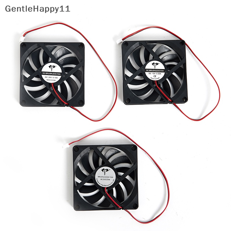 Gentlehappy Brushless Cooling Fan 8010kipas Pendingin 5V 12V 24V 2pin 80x80x10mm Heatsink id