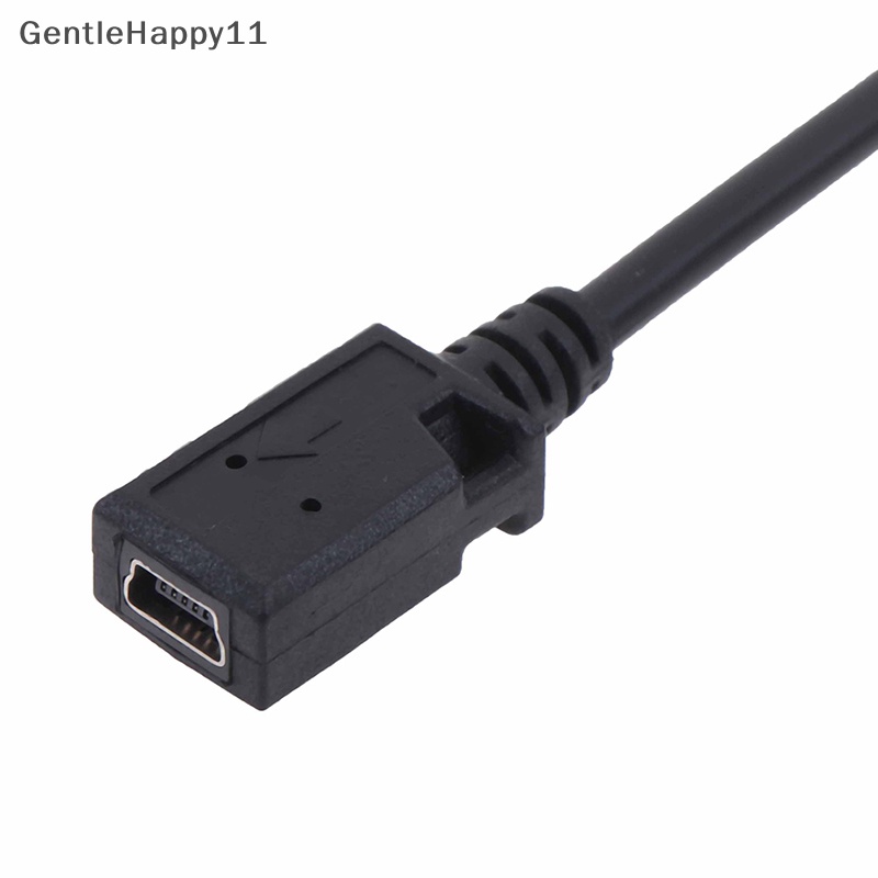 Gentlehappy Kabel converter adapter micro usb male to mini usb female 90derajat id