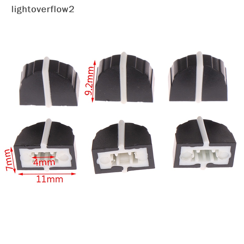 [lightoverflow2] 10pcs DBX2231 Equalizer Fader Cap 11MMX9MM Lubang 4MM Potensiometer Fader Knob Cap [ID]