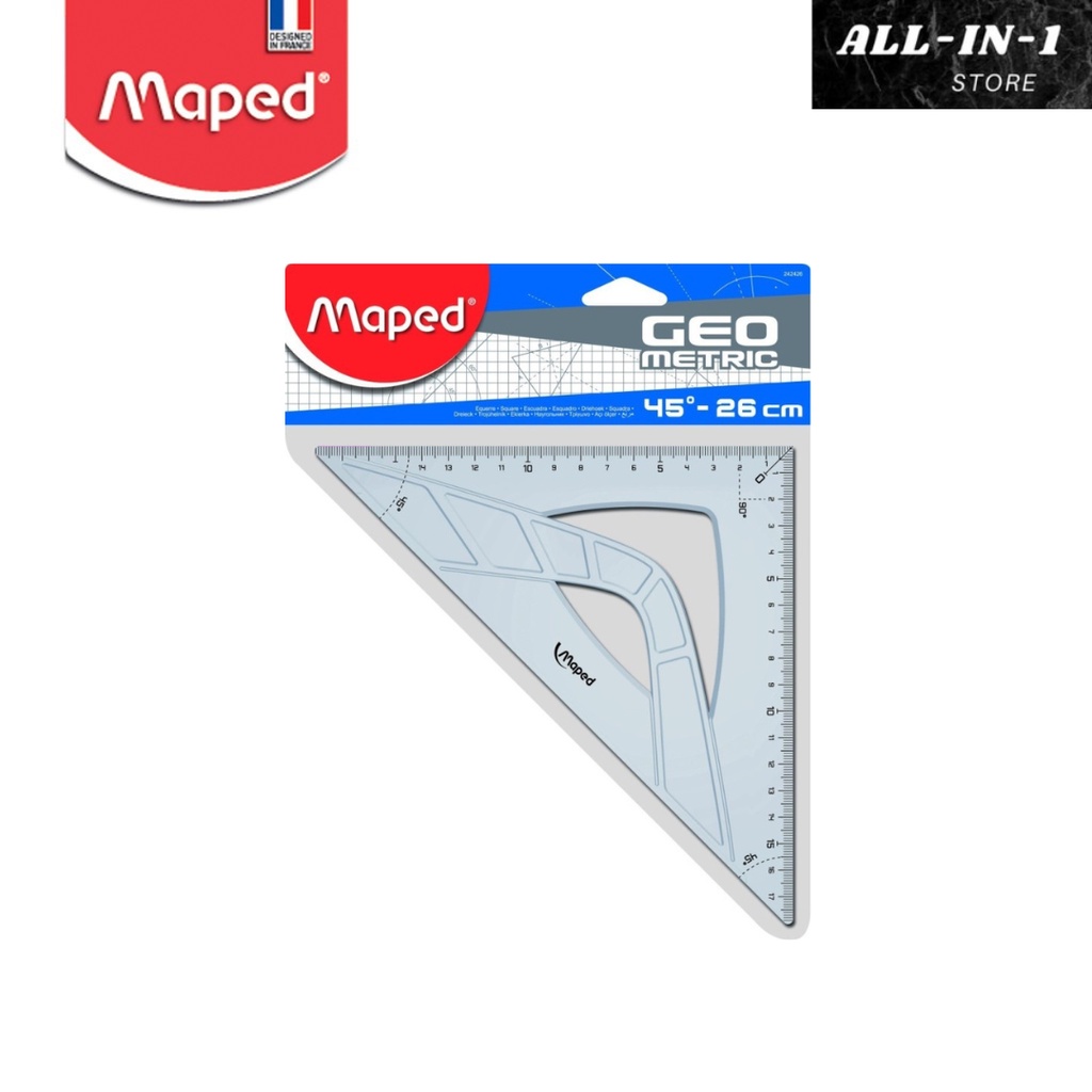 

Maped Penggaris Segitiga Graphic 26 cm - sudut 45 derajat