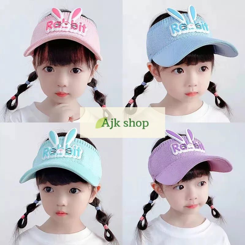 Topi Fashion Anak Rabbit Hat Sport Olahraga Fashion Girl Perempuan Kelinci