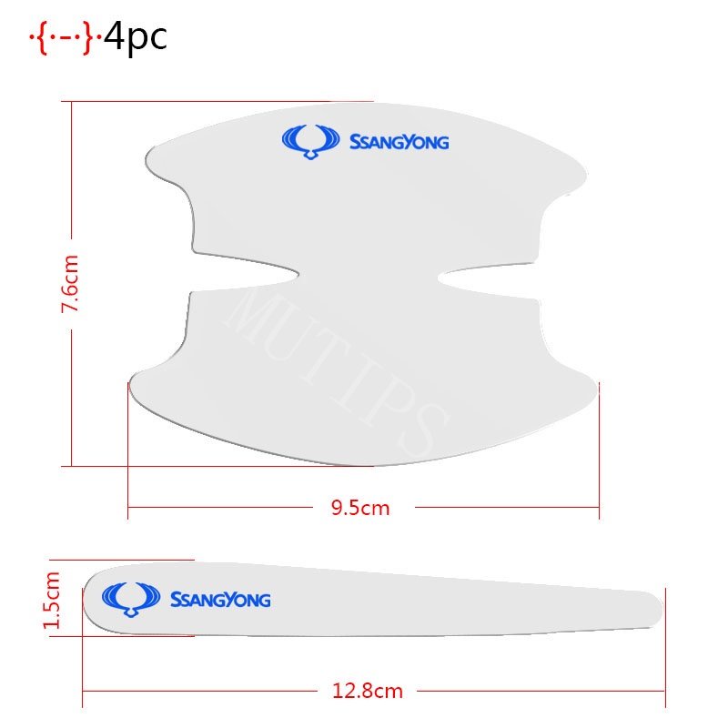 Tesla 8Pcs Stiker Pelindung Gagang Mangkok Pintu Mobil Transparan Film Perlindungan Anti Gores Untuk Model3 Y S X