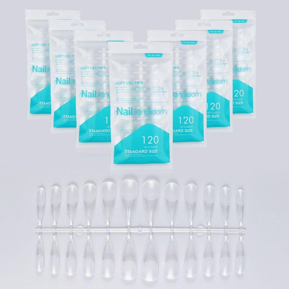 AUGUSTINA Plat Kuku Agustina DIY Wearable Ultra-Tipis Non-Abrasive Ukiran Transparan Manicure Dekorasi Kuku Palsu