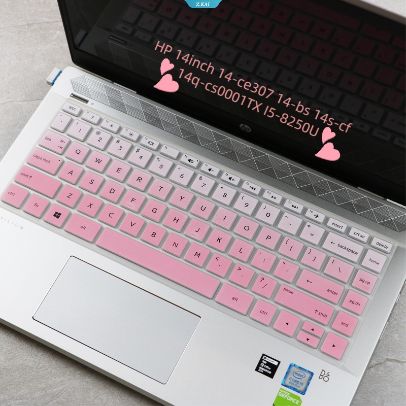 Cover Pelindung Laptop Slim Lembut Nyaman Untuk Model HP 14inch 14-ce307 14-bs 14s-cf 14q-cs0001TX I5-8250U Keyboard Cover Waterproof Silicone Cover Pelindung [ZK]