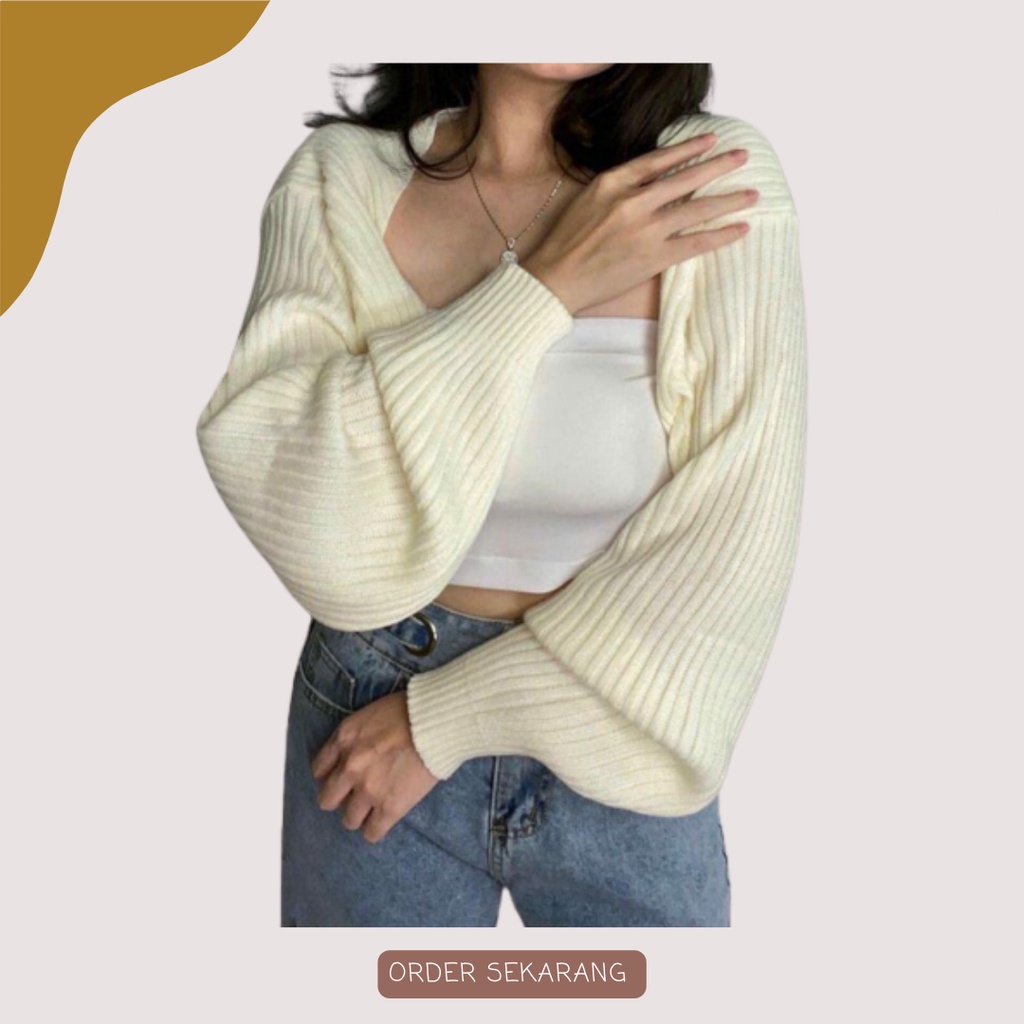 RJT LIAM OVERSIZE CROP CARDIGAN