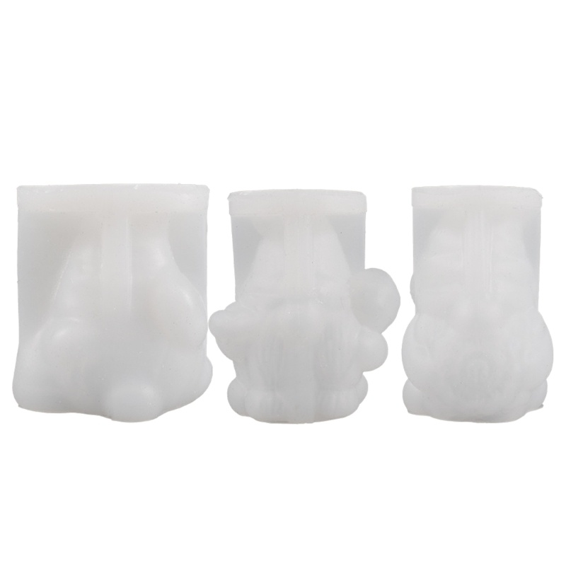 Siy 3D Bee Dwarfs Cetakan Resin Epoxy Kerajinan DIY Ornamen Perhiasan Alat Membuat Lilin