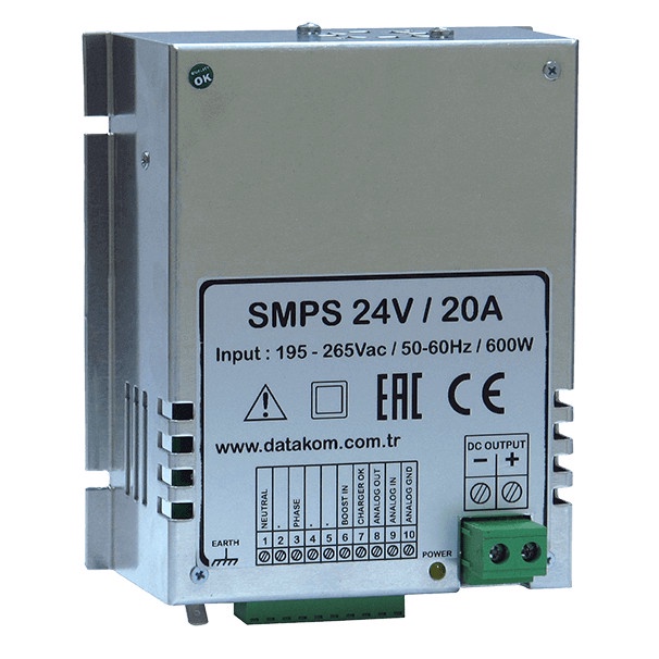 Battery Charger Datakom SMPS-2420 20A 24V SMPS 2420