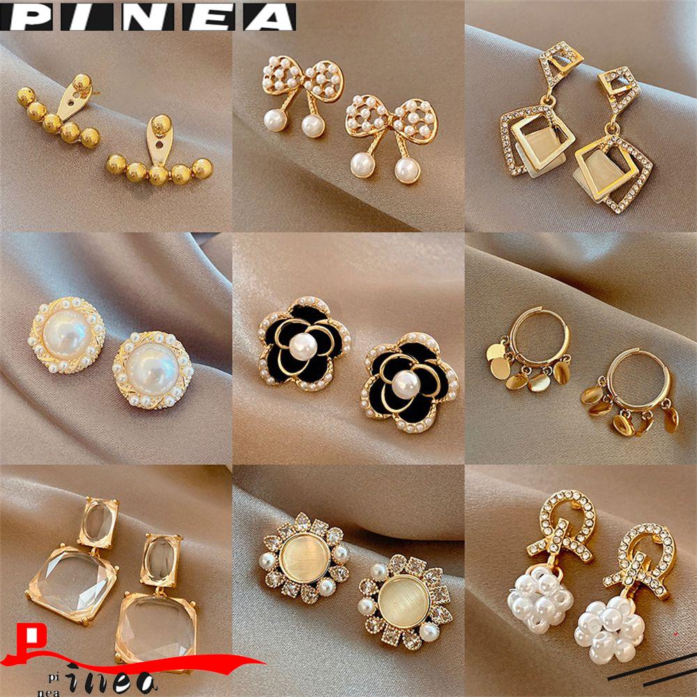 Anting Mutiara Nanas Hadiah Aksesoris Fashion Pesta Pernikahan Desain Perancis