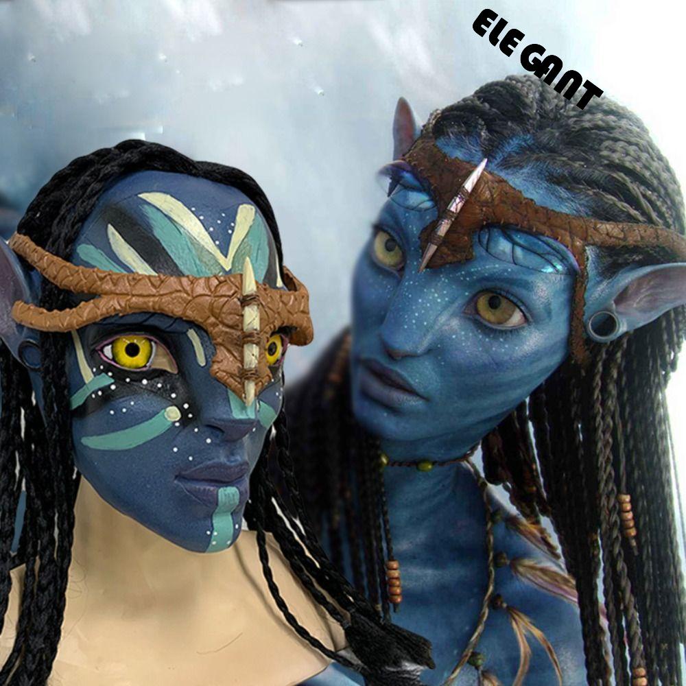 [Elegan] Avatar Lateks Topeng Trick Mainan Untuk Dance Adjustable Halloween Part Cosplay Props Head Mask Decoration Prop Dewasa Film Topeng Halloween Topeng