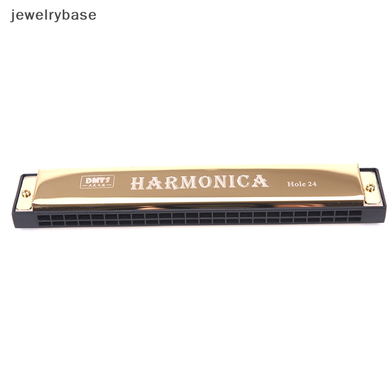 [jewelrybase] Kunci 24lubang C Putar Harmonika Tremolo Harmonika Mulut Organ Double Row Blues Boutique