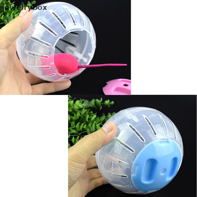 [jewelrybox] Pet Running Ball Plastik Grounder Jogging Hamster Pet Mainan Latihan Kecil Butik