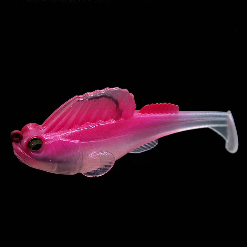 Bo-10g/14g Umpan Umpan Bercahaya Tajam Kait Simulasi Menggoda Angling PVC Jelly Ikan Power Jigger Bungkus Leadbait Memancing Luar Ruangan