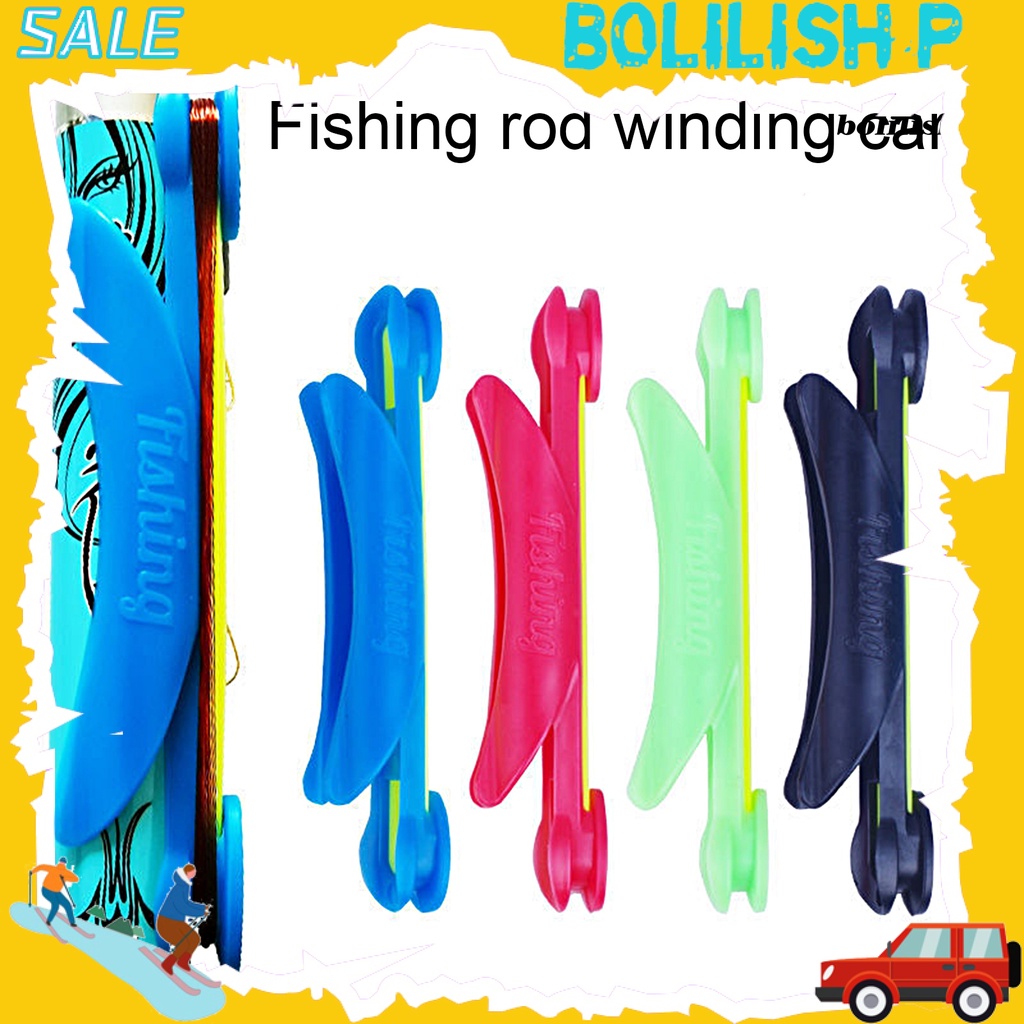 Bo-fishing Coiling Card Instalasi Cepat Dapat Digunakan Kembali Tidak Melukai Garis Wire Board Hand Pole Plate Winding Wrapped Line Container Fishing Tackle