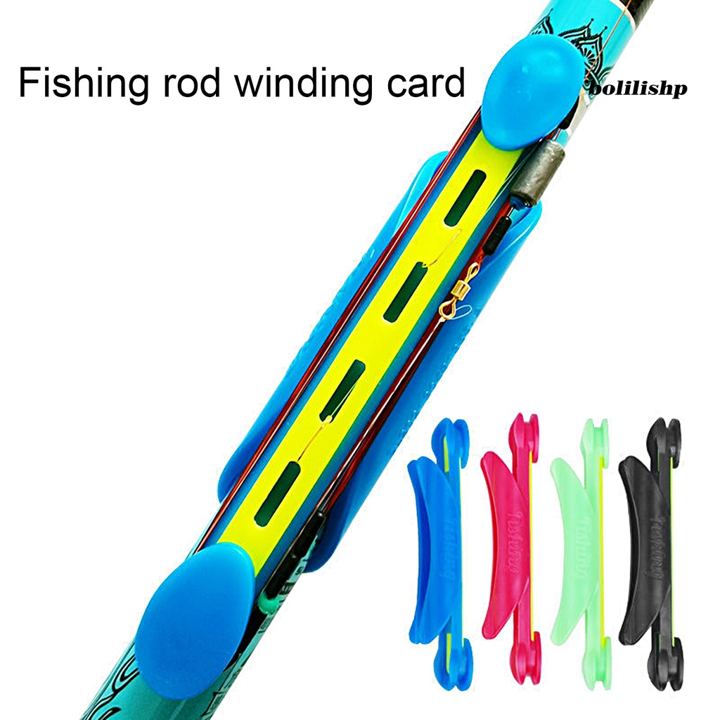 Bo-fishing Coiling Card Instalasi Cepat Dapat Digunakan Kembali Tidak Melukai Garis Wire Board Hand Pole Plate Winding Wrapped Line Container Fishing Tackle