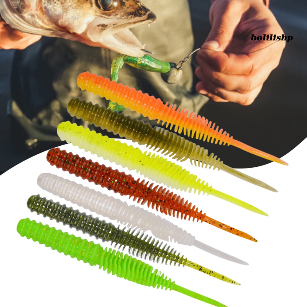 Bo-5 Pcs 100mm/4.5g Umpan Pancing Semua Air Desain Simulasi Warna Cerah Banyak Digunakan Bionic Soft Fishing Bait Untuk Outdoor