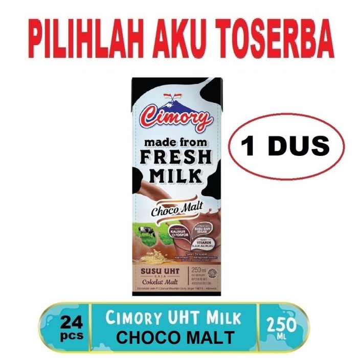 Susu CIMORY CHOCO MALT 250 ml - (HARGA 1 DUS ISI 24)