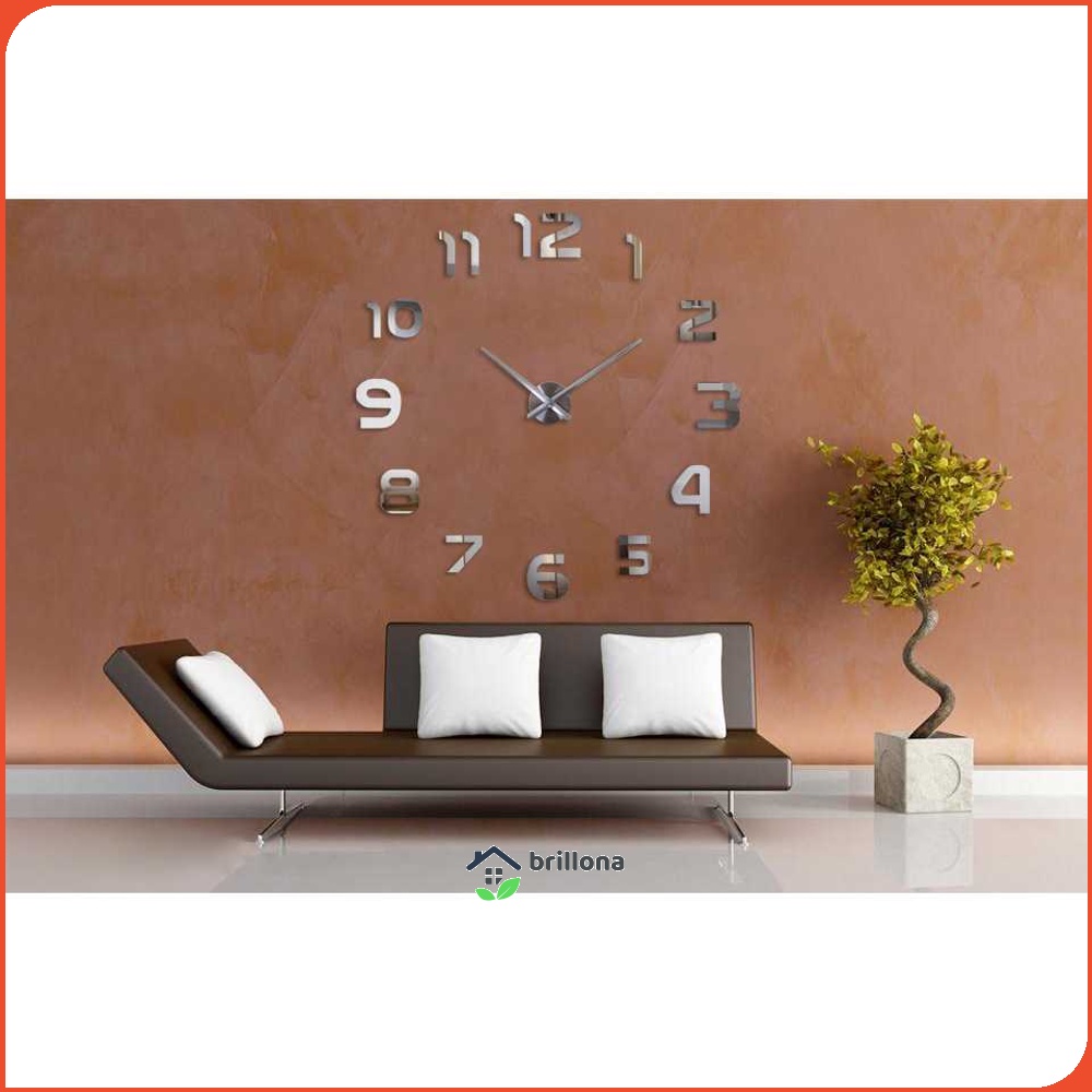 TaffHOME Jam Dinding DIY Giant Wall Clock Quartz 80-130cm - DIY-105