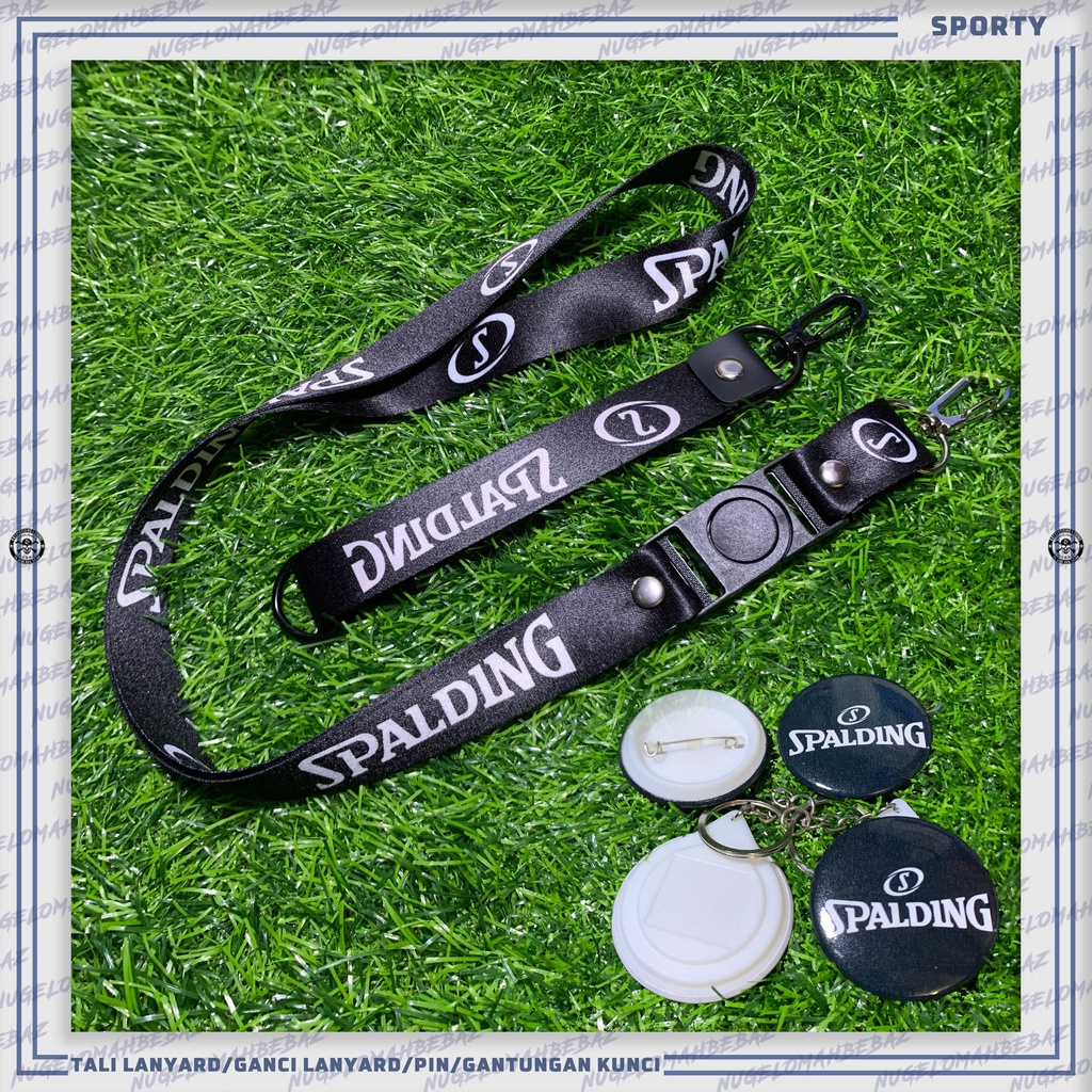 

TALI LANYARD/GANCI/PIN/GANTUNGAN KUNCI/HP - SPALDING