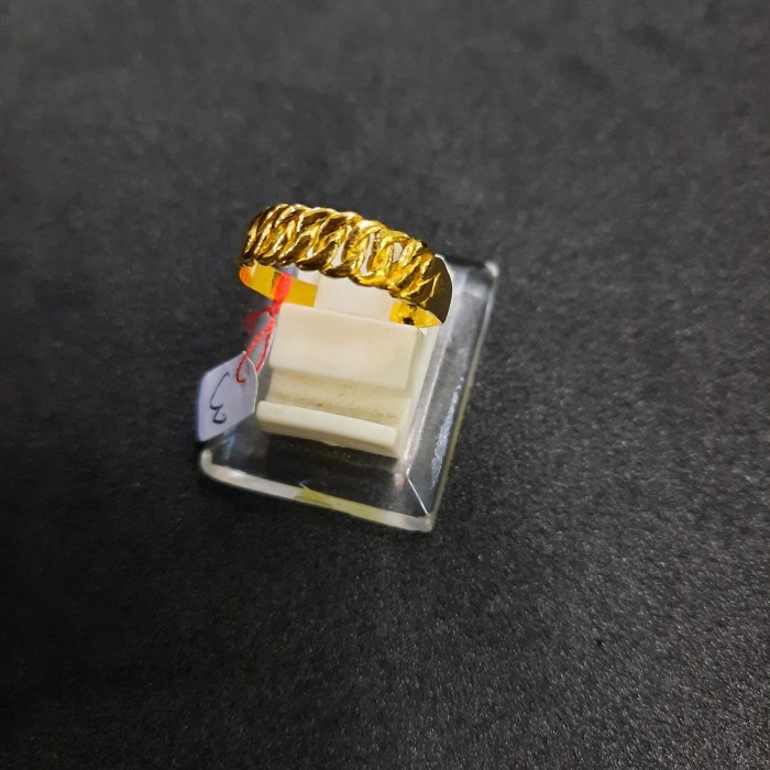 cincin emas 24 karat 2 gram - Polos