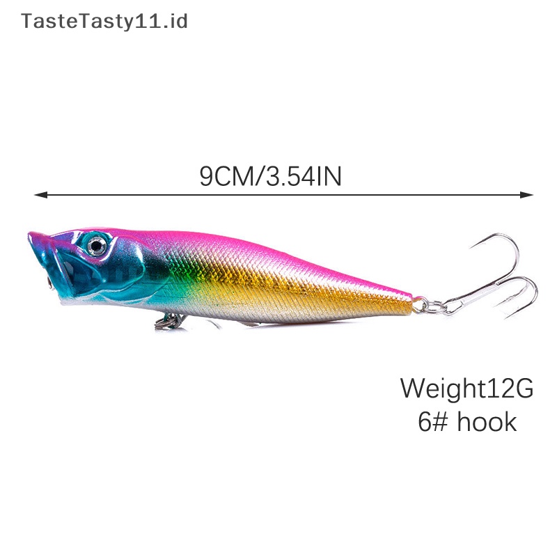 Tastetasty 1pcs Big Fishing Lure Umpan Pancing Buatan Engkol Wobbler Kait Baja Karbon Tinggi Umpan Pancing.