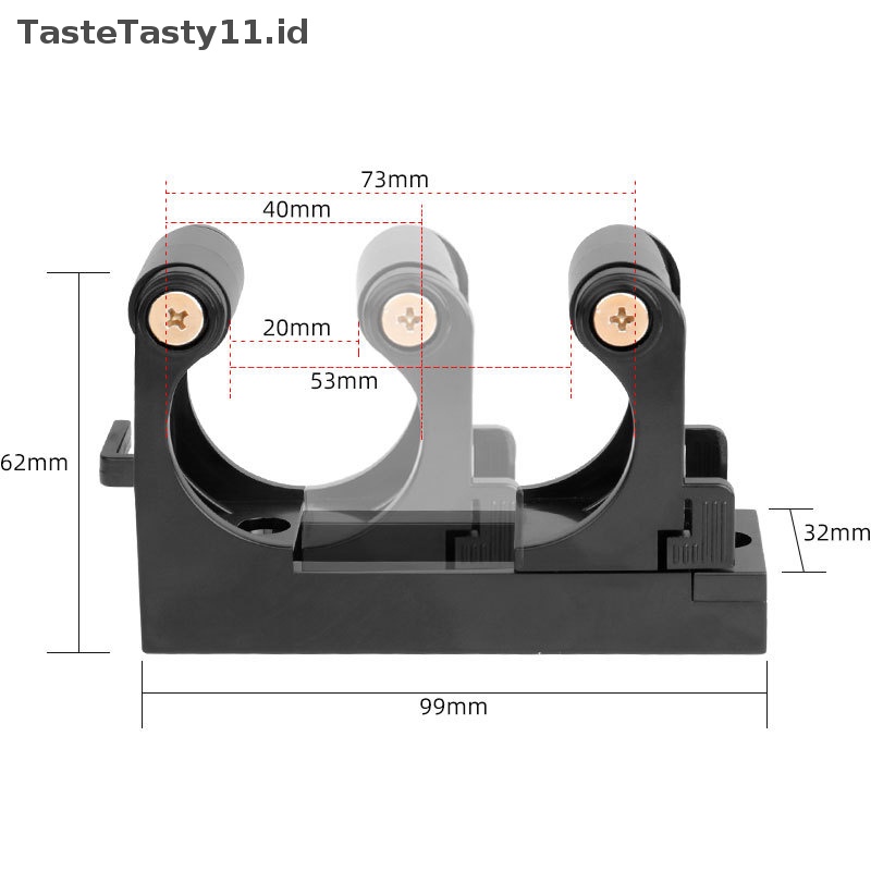 Tastetasty Mount Bike Hooks Adjustable Bicycle Wall Holder Rak Gesper Gantungan Horizatal Vertial Storage Fits1.0-2.8 Inci Tabung.