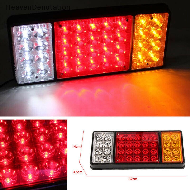 [HeavenDenotation] 12v 36LED Rear Tail Light Rem Stop Indikator Lampu Trailer Truk Van Caravan HDV