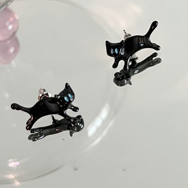 Anting Pejantan Kucing Halus Lucu Retro Aksesoris Telinga