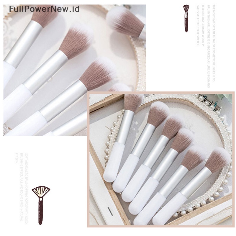 Power 3Pcs Set Kuas Makeup Profesional Foundation Blusher Brush Makeup Kosmetik ID