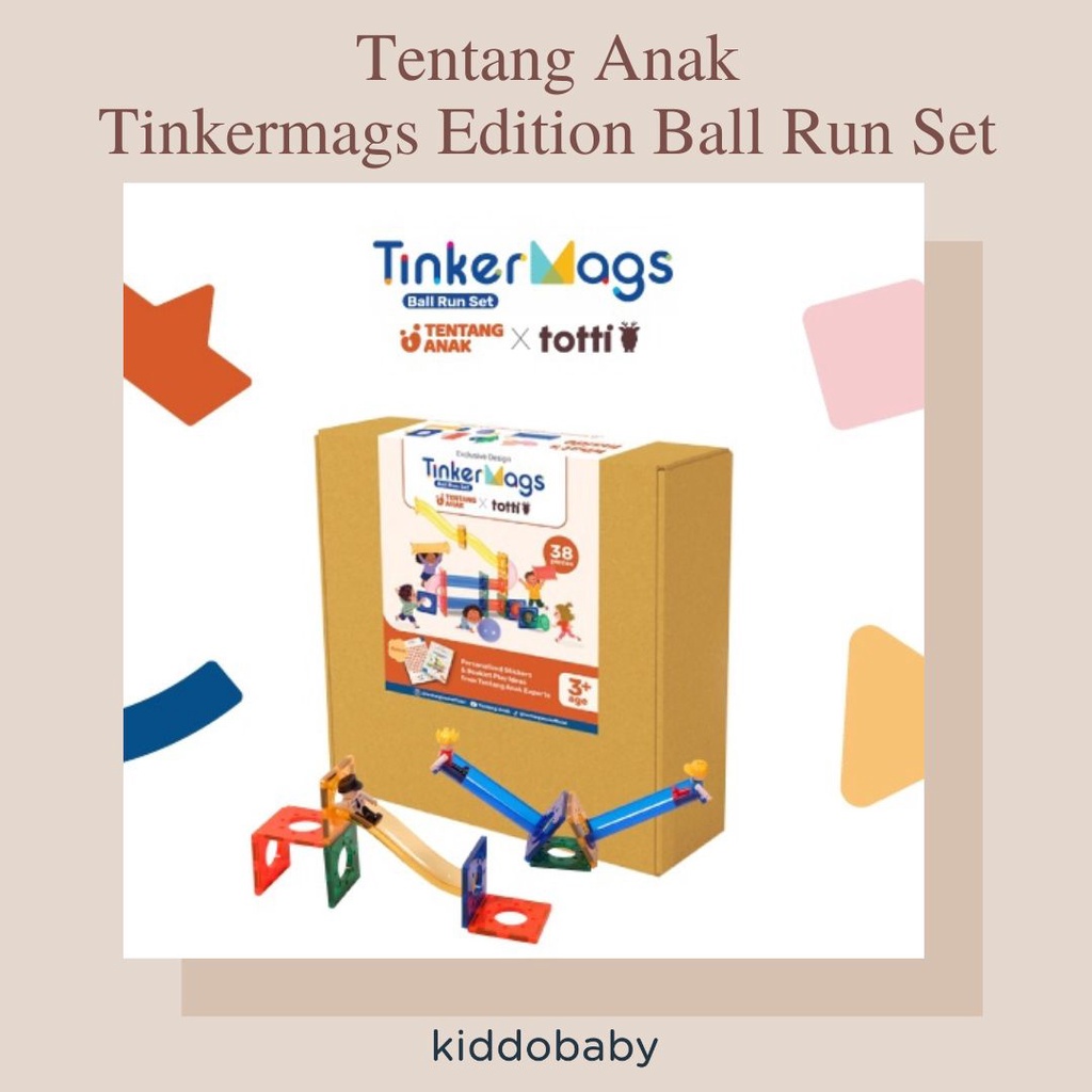 Tentang Anak Tinkermags Edition Ball Run Set 38pcs | Mainan Edukasi