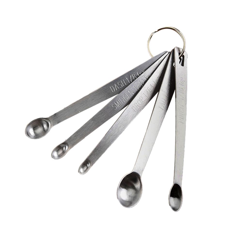 Steel Sendok Takar Set Removable Bumbu Gagang Baking Gula Kopi Sendok Teh Alat Dapur Gadget Utensils