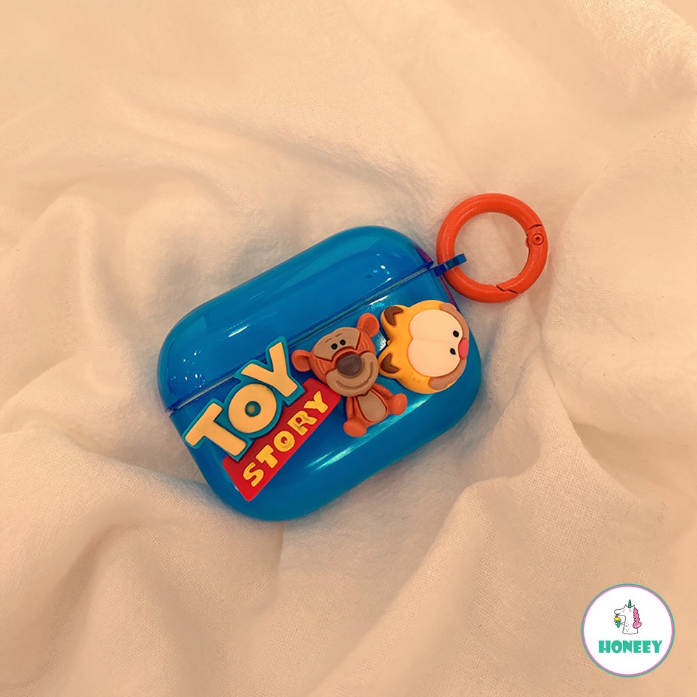 Lucu 3D Kartun Hewan Headphone Case Untuk Apple AirPods Pro Toy Story Untuk AirPods 12 Shockproof Headphone Case Wireless Headphone Cover