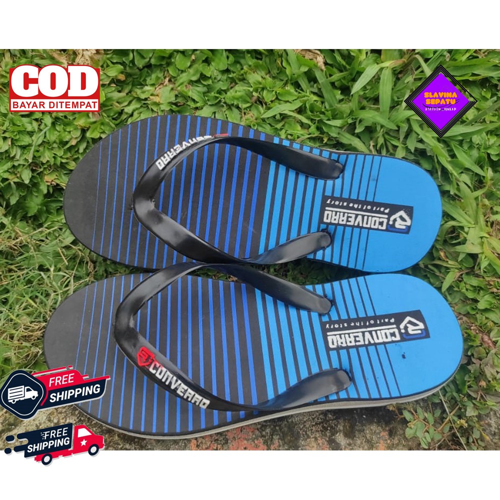 Sandal Jepit Pria RC Model Garis | Sendal Distro Surfing Casual | Sandal Jepit.