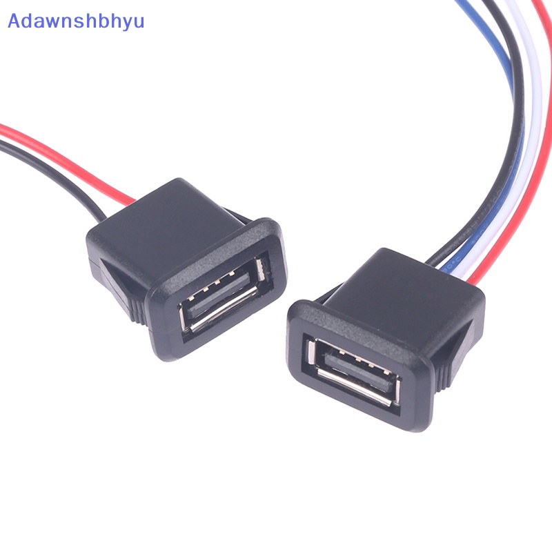 Adhyu USB2.0 Female Power Jack Charging Port Connector Dengan Kabel USB Charger Socket ID