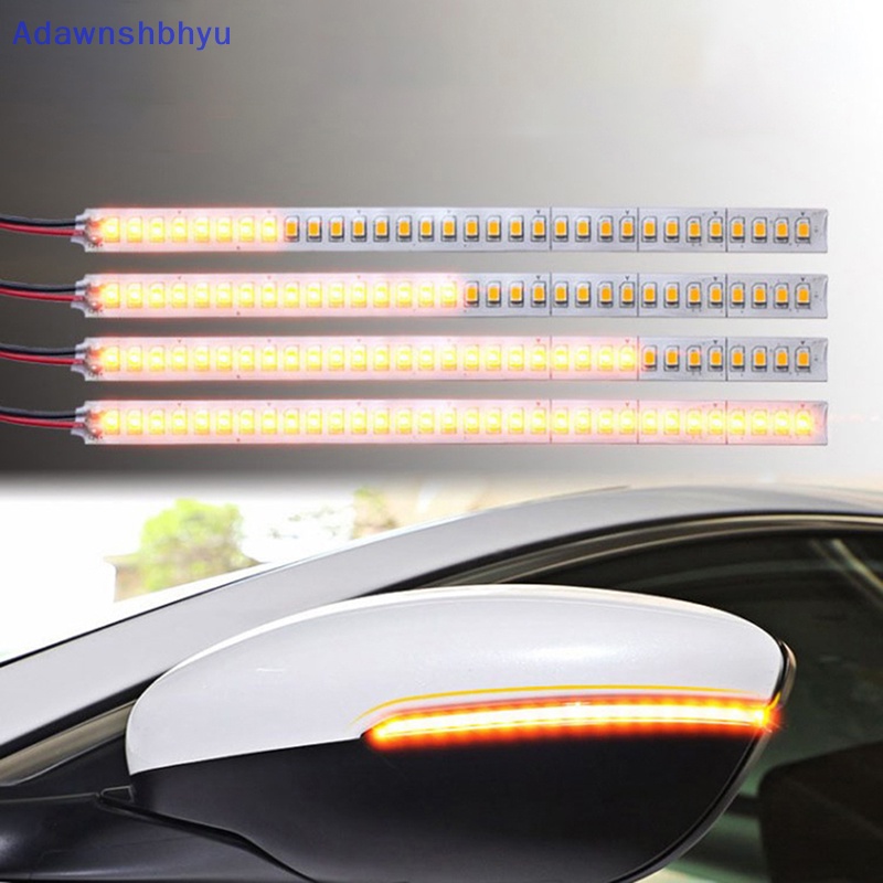 Adhyu 2pcs Lampu Indikator Spion Mobil LED DRL Streamer Auto Headlight Strip ID
