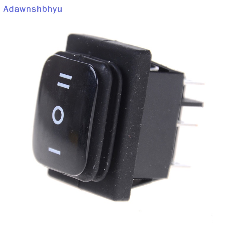 Adhyu 12V Hitam Waterproof 6Pin DPDT Self Locking Rectangle Rocker Switch ID