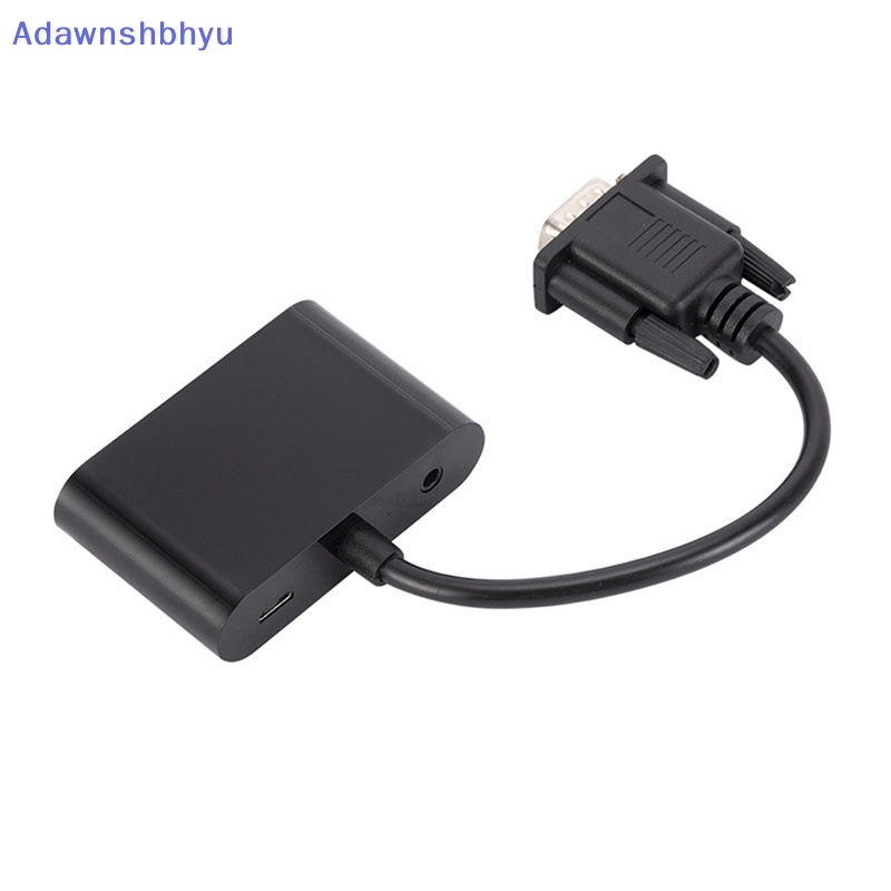 Adhyu VGA to HDMI-Compatible Adapter VGA Splitter Dengan 3.5mm Audio Converter ID