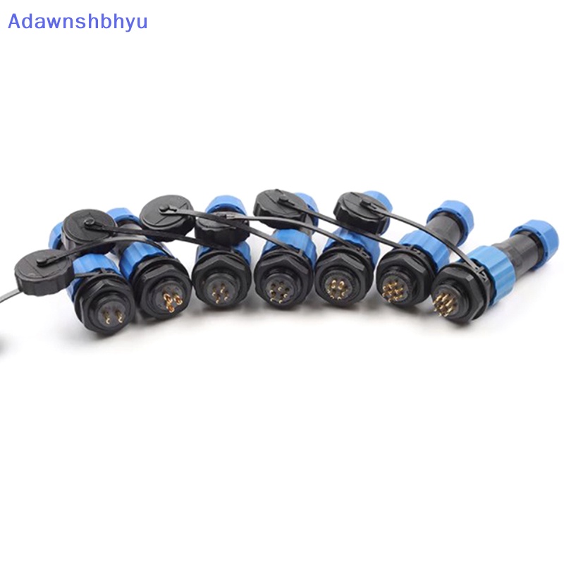 Adhyu SP16 IP68 Konektor Anti Air Colokan Male &amp; Female Socket2/3/4/5/6/7 /8 /9 Pin Panel Mount Wire Cable Connector Aviation Plug ID