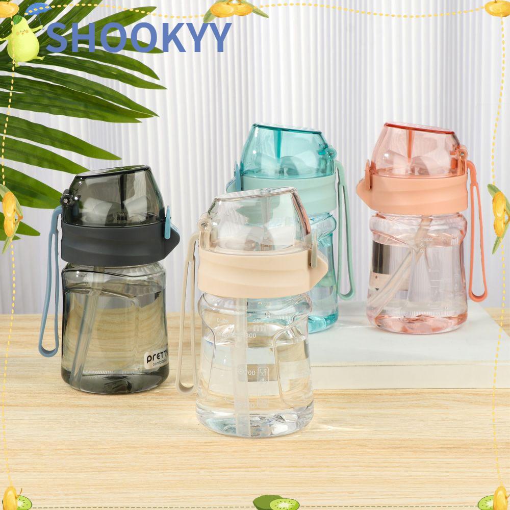 Chookyy 400ML Sedotan Cangkir Air Portable Tahan Pecah Perlengkapan Travel Makan Anak Mengandung Tanda