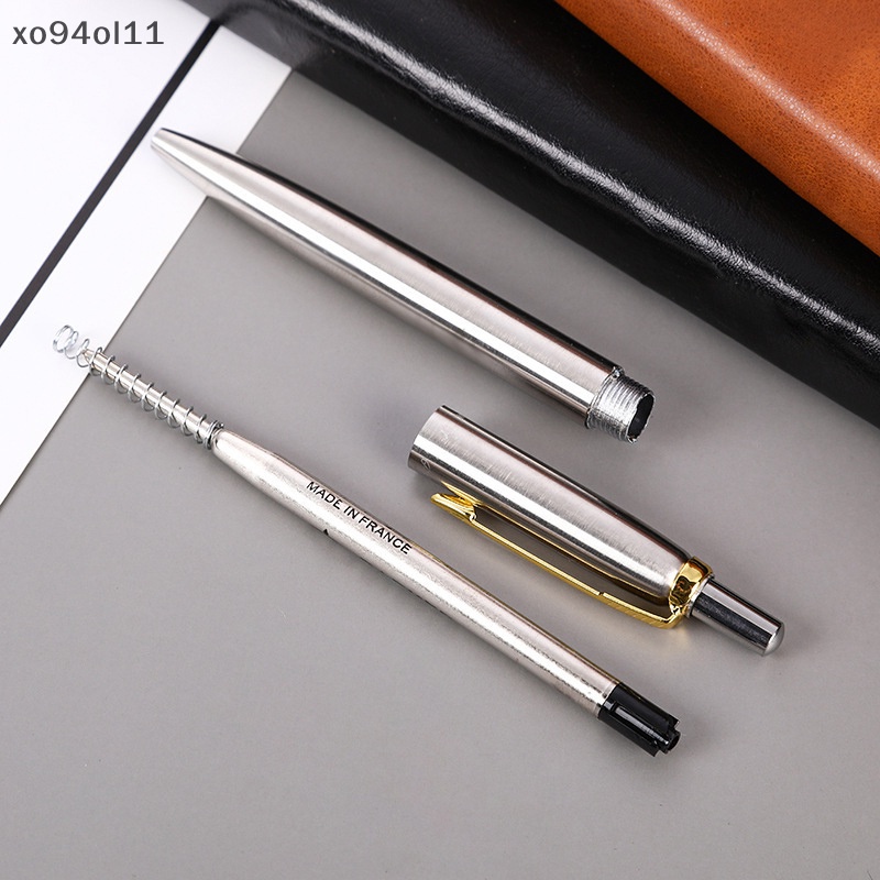 Xo luxury qualitymetal Ballpoint pen stainless steel Warna Tekan sig pen ball point Pulpen Alat Tulis Perlengkapan Kantor new OL