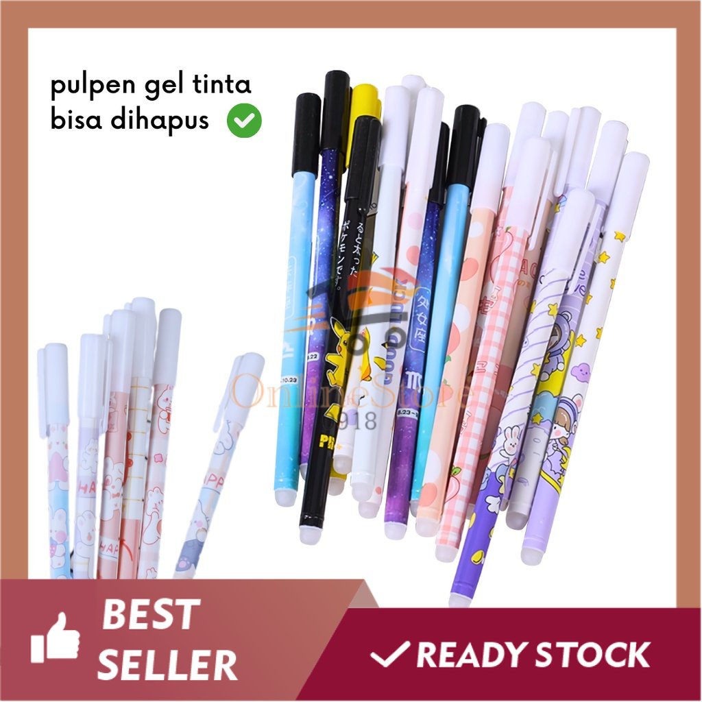 

OS - H210 - Pulpen Gel - Pulpen Gel Tinta Bisa Di hapus - Erasable Gel Pulpen Per-Pcs