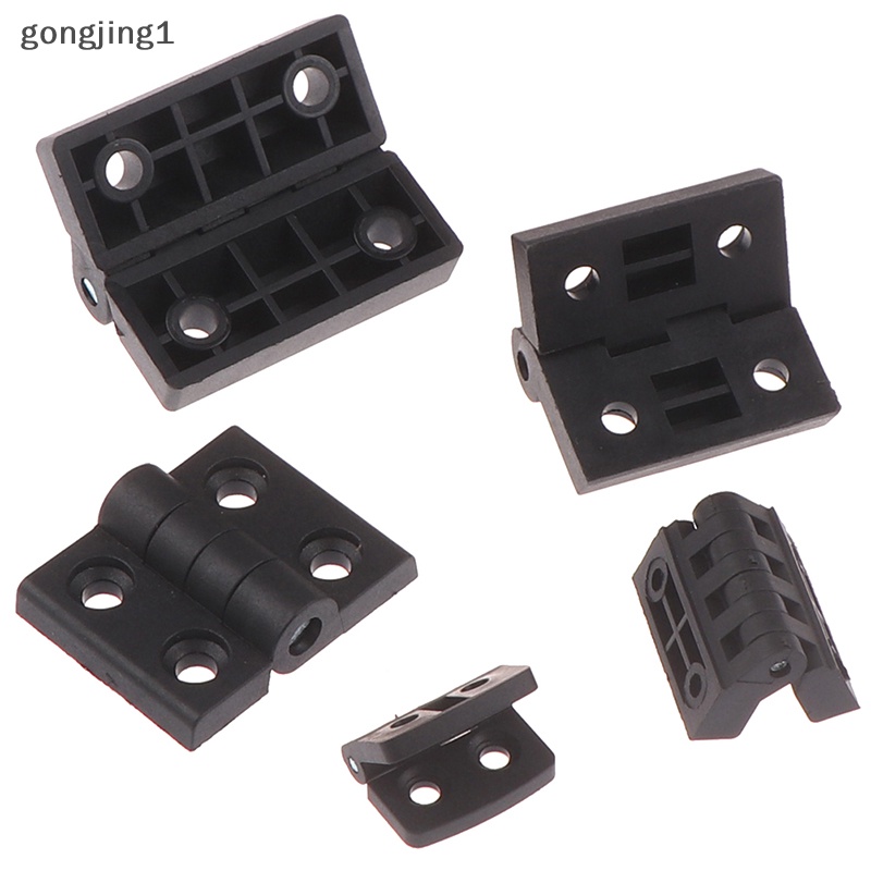 Ggg 1PCS Engsel Kecil Hitam Mini Plastik Bantalan Pintu Pantat Lemari ABS Hinge ID