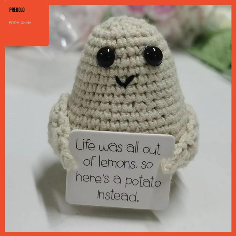 [Predolo] Boneka Rajut Kentang Lucu Imut Potato Gift Inspired Toy Untuk Mobil Meja Kantor