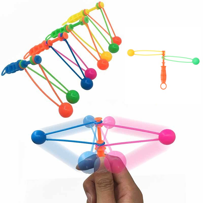 Plastik Tangan Goyang Double Touch Ball/Classic Nostalgia Anak Mainan Kasual/Stress Reliever Swing Hammer Mainan Kombinasi/Mini Click Clacker Collaction Ball Lato Latto Gift