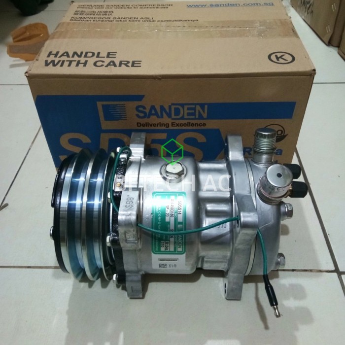 Compressor Sanden 508 24Volt Asli Kompresor AC Mobil