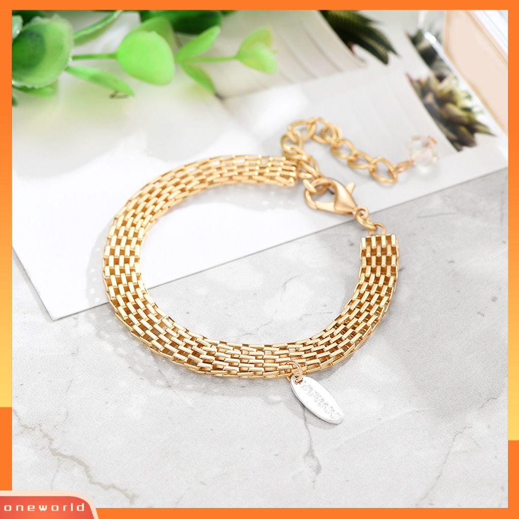 [ONE] Wanita Gelang Berlian Imitasi Desain Kepribadian Yang Dapat Disesuaikan Electroplating Menghias Wanita Transparan Gelang Perhiasan Aksesori