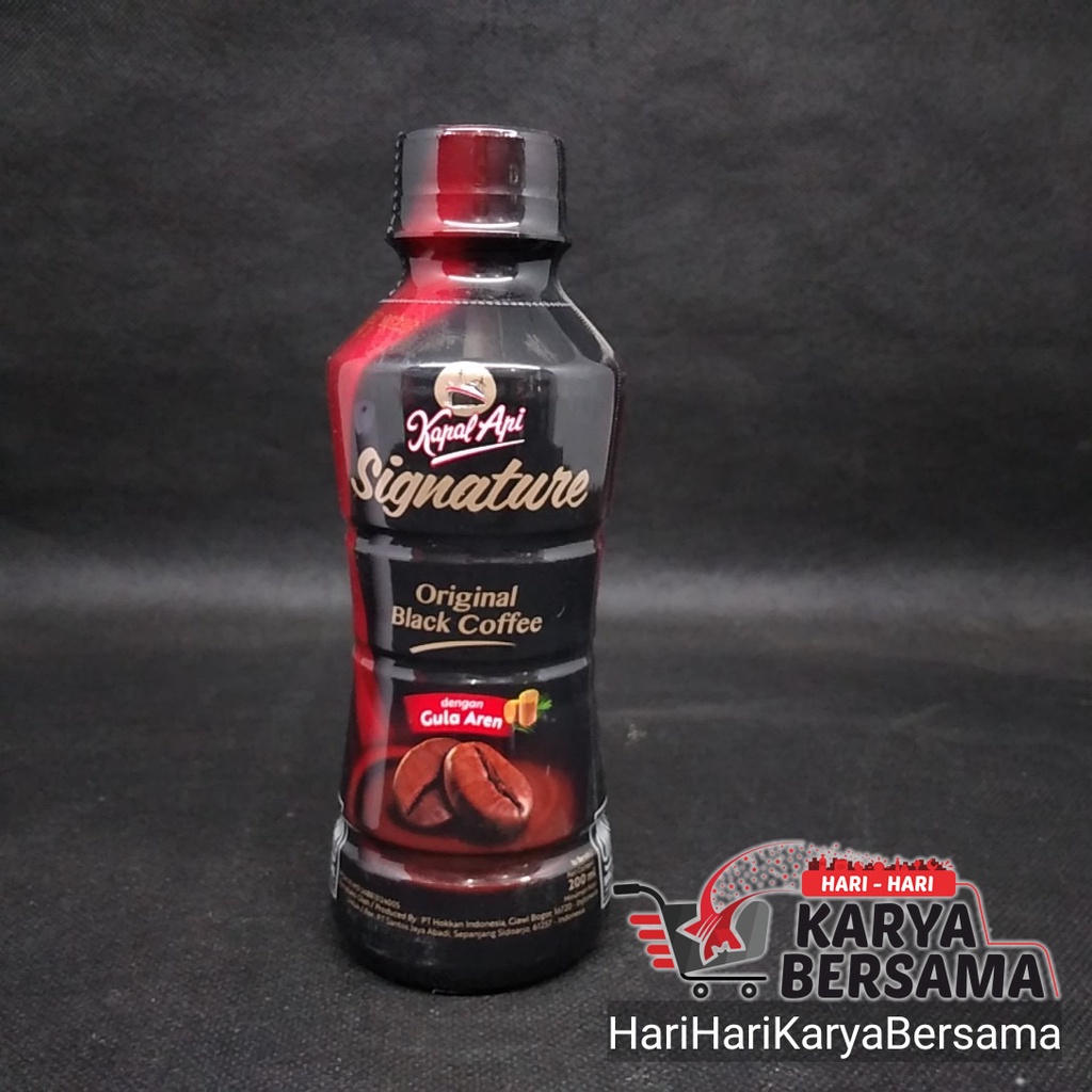 

MINUMAN KAPAL API SIGNATURE ORIGINAL BLACK COFFEE BOTOL 200ML