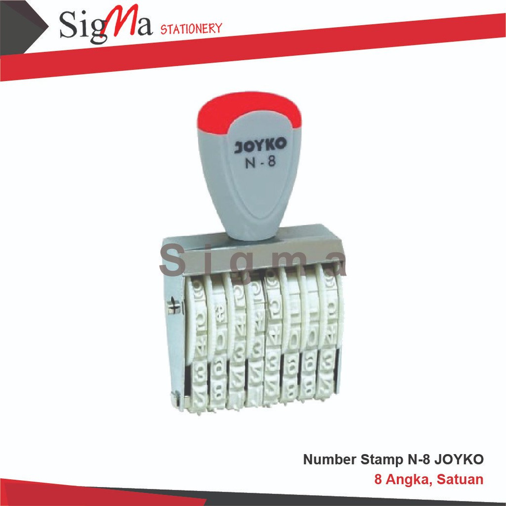 

Stempel 8 Angka Nomor Number Stamp N-8 JOYKO