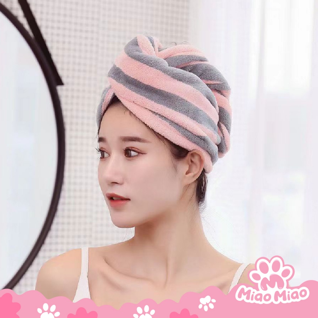 Handuk Kepala - Handuk Pengering Rambut Serap Air - Cepat Kering