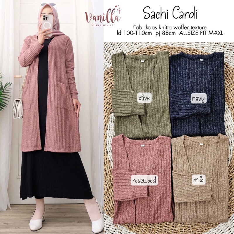 SACHI CARDI ORI VANILLA | Kaos Knitto